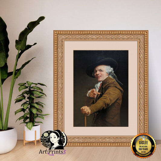 Ducreux - Self-portrait of the artist in the guise of a mocker (1790s)