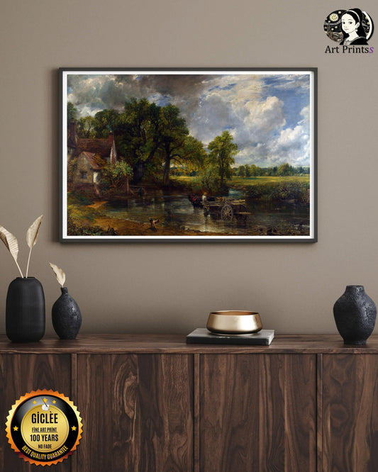 Constable - The Hay Wain (1821)-John Constable-ArtPrintsS