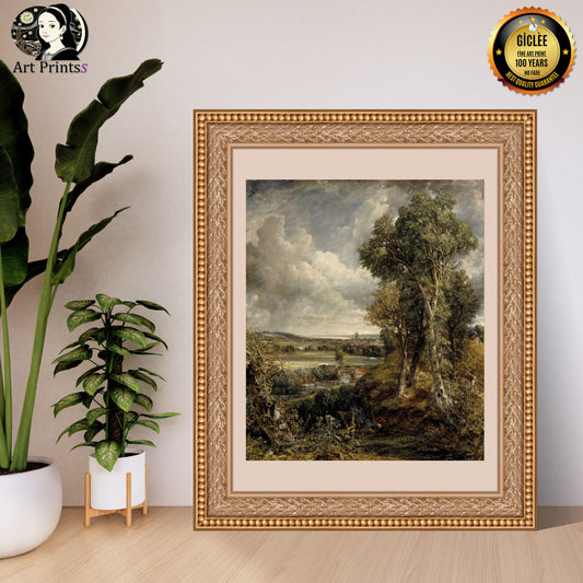 Constable - The Vale of Dedham (1828)-John Constable-ArtPrintsS