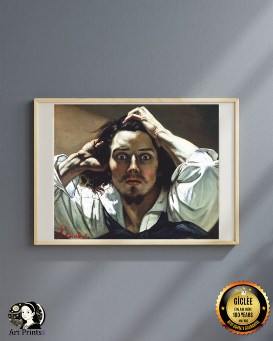 Courbet - Le Désespéré / The Desperate Man or Desperation (1843)-Gustave Courbet-ArtPrintsS