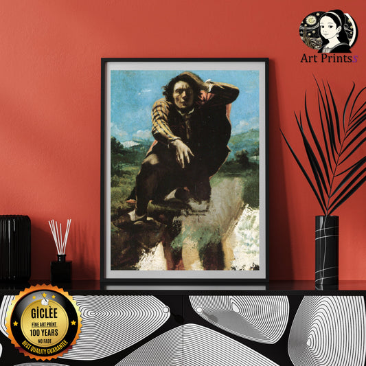 Courbet - The Man Made Mad with Fear (1844)-Gustave Courbet-ArtPrintsS