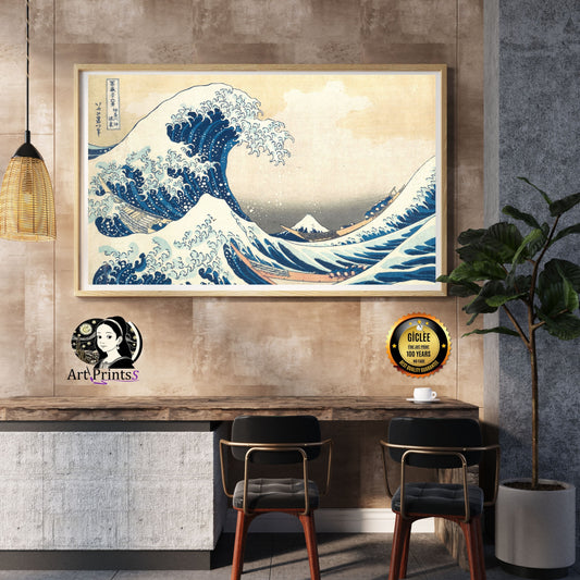 Katsushika Hokusai - The Great Wave off Kanagawa-Japanese-Art-Print-Japan
