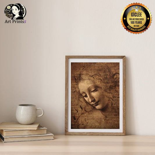 Leonardo da Vinci - La Scapigliata (Circa 1507)-Leonardo da Vinci-ArtPrintsS