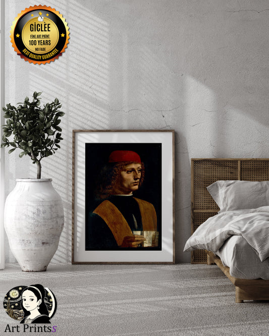 Leonardo da Vinci - Portrait of a Musician (1487)-Leonardo da Vinci-ArtPrintsS