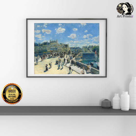 Renoir - Pont Neuf, Paris (1872)-Pierre-Auguste Renoir-ArtPrintsS