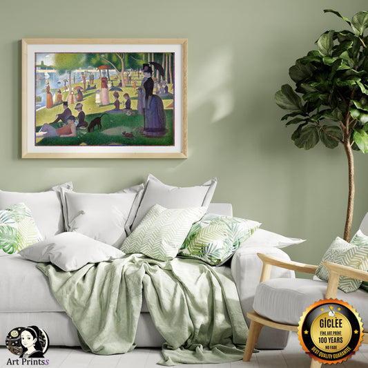 Seurat - A Sunday Afternoon on the Island of La Grande Jatte (1884/1886)-Georges Seurat-ArtPrintsS