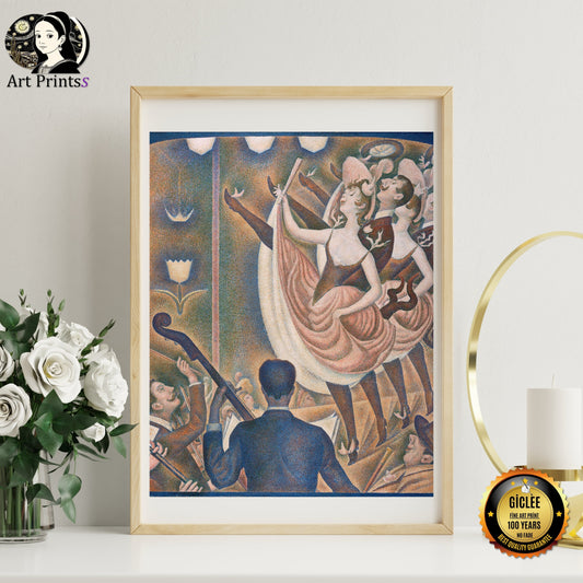 Seurat - The Can Can (1889)-Georges Seurat-ArtPrintsS