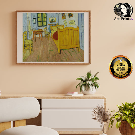 Van Gogh - Bedroom in Arles (1888)-Vincent Van Gogh-ArtPrintsS