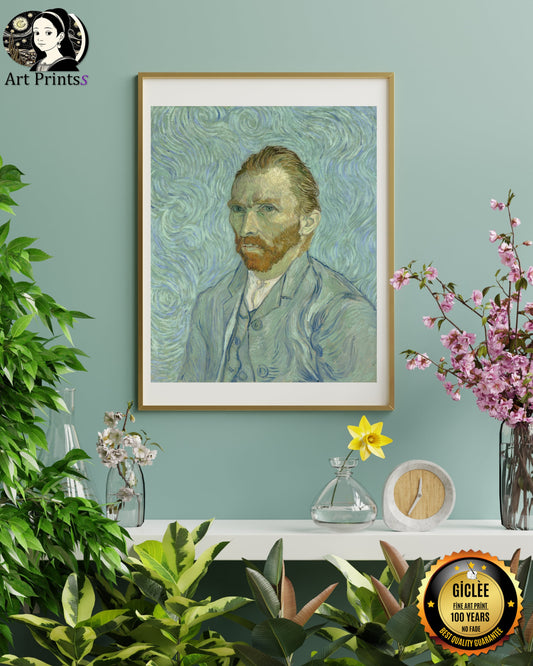 Van Gogh - Self-Portrait (1889)-Vincent Van Gogh-ArtPrintsS