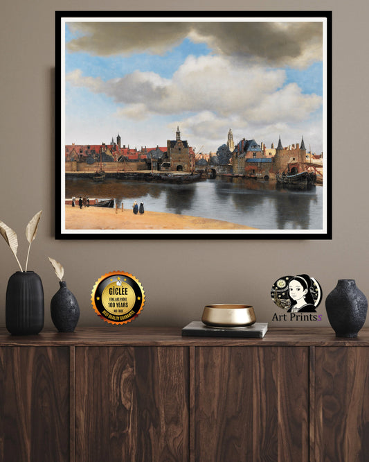Vermeer - View of Delft (1660)-Johannes Vermeer-ArtPrintsS