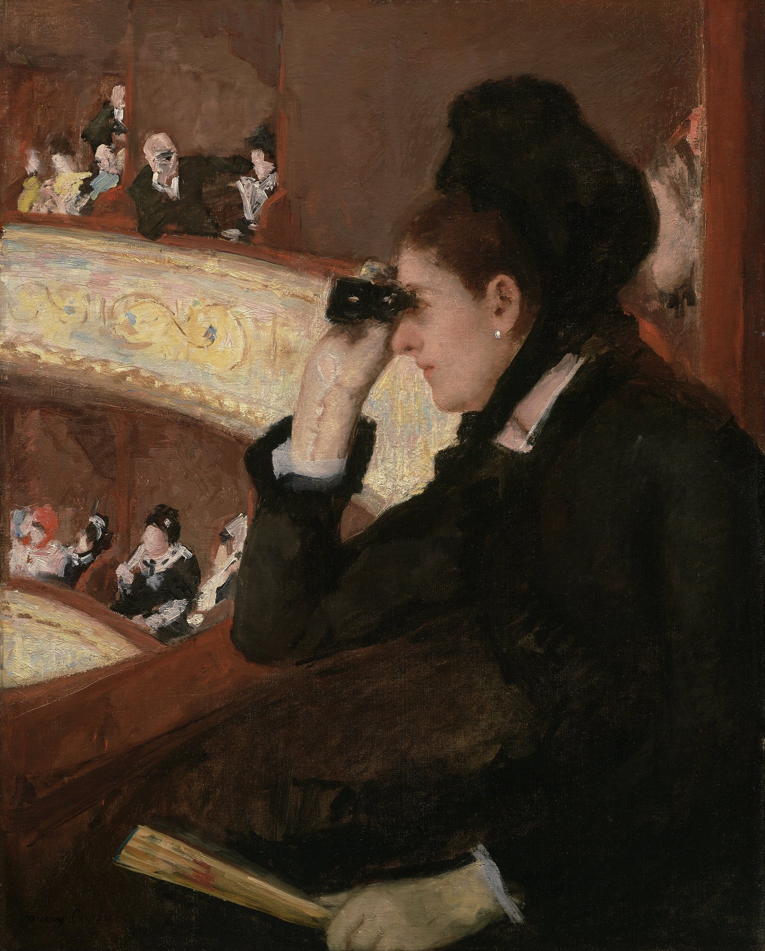 Cassatt - In the Loge (1878)-Mary Cassatt-ArtPrintsS