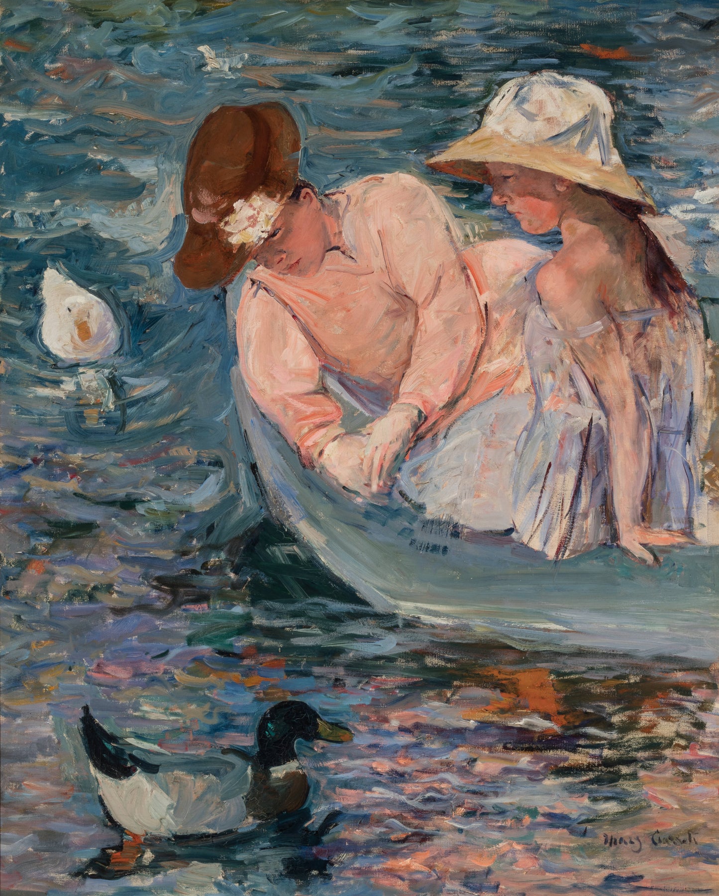 Cassatt - Summertime (1894)-Mary Cassatt-ArtPrintsS