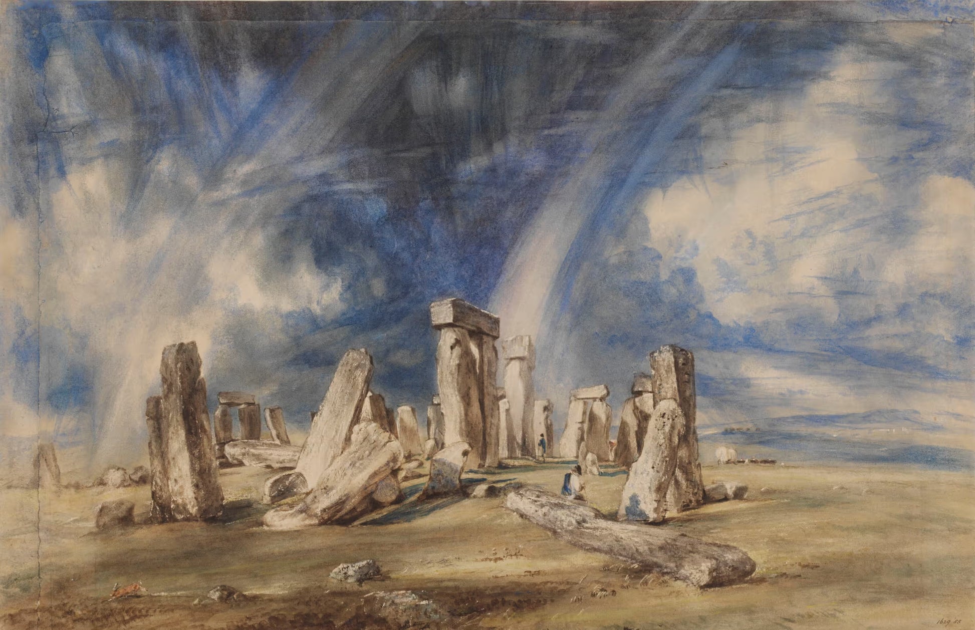 Constable - Stonehenge (1835)-John Constable-ArtPrintsS