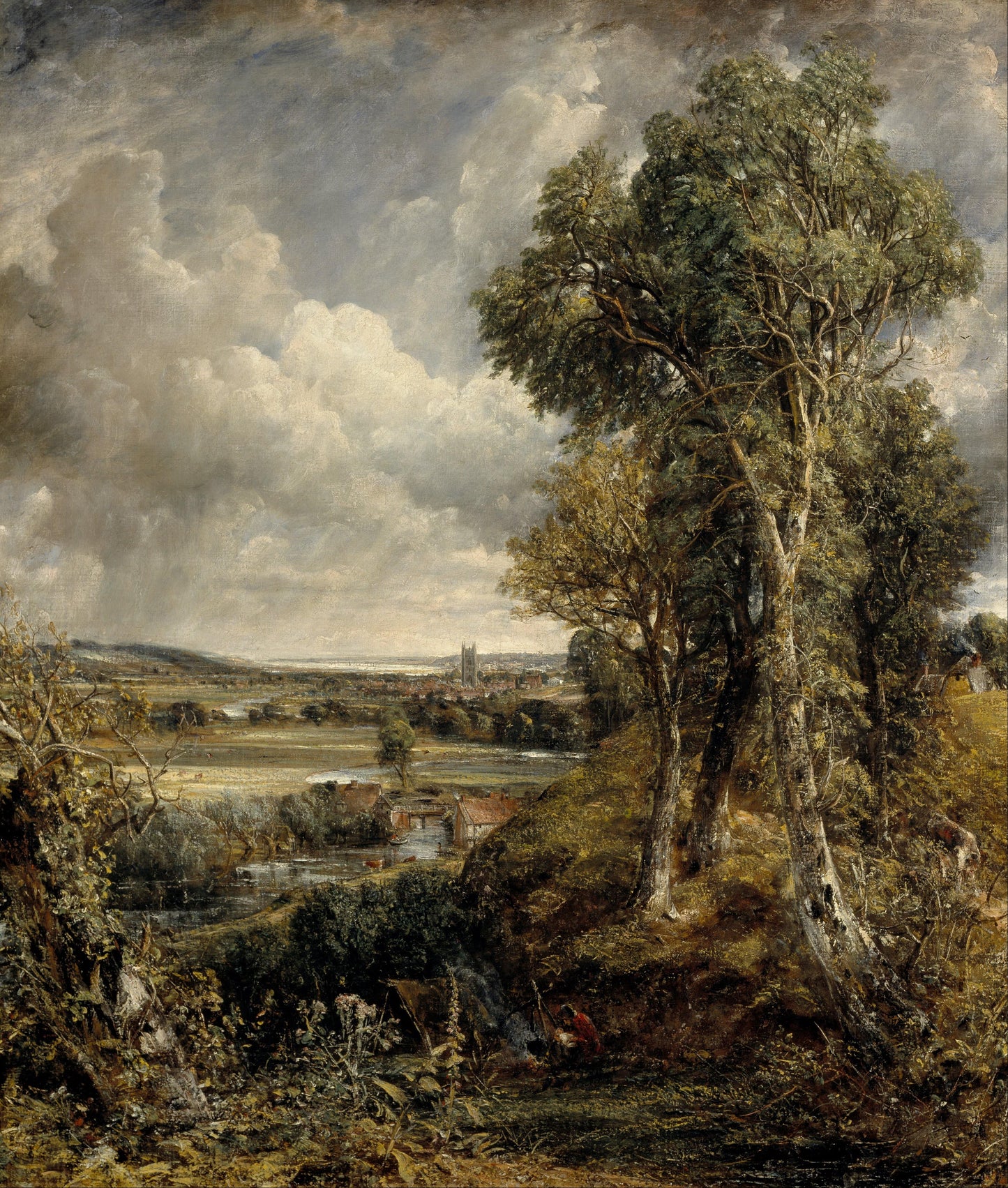 Constable - The Vale of Dedham (1828)-John Constable-ArtPrintsS
