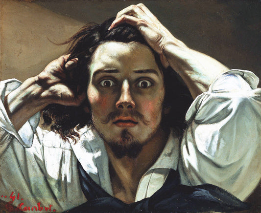Courbet - Le Désespéré / The Desperate Man or Desperation (1843)-Gustave Courbet-ArtPrintsS