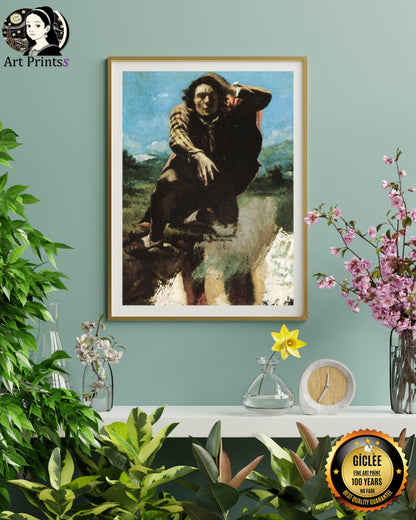 Courbet - The Man Made Mad with Fear (1844)-Gustave Courbet-ArtPrintsS