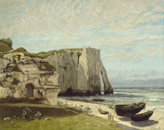 Courbet - The Étretat Cliffs after the Storm (1870)-Gustave Courbet-ArtPrintsS