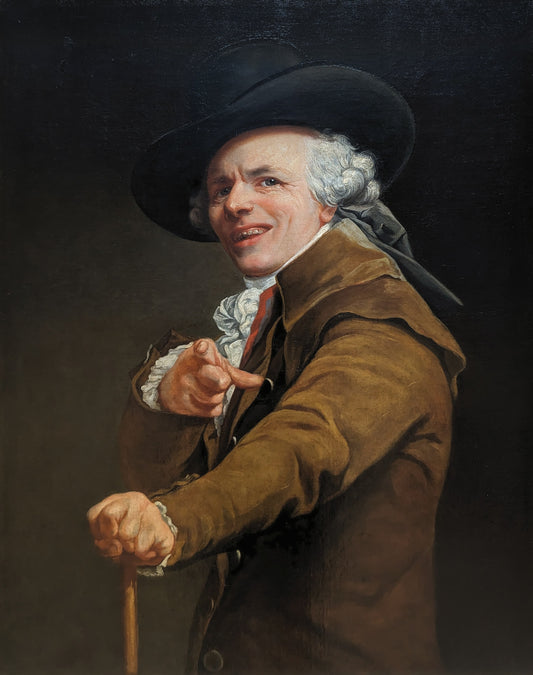 Ducreux - Self-portrait of the artist in the guise of a mocker (1790s)