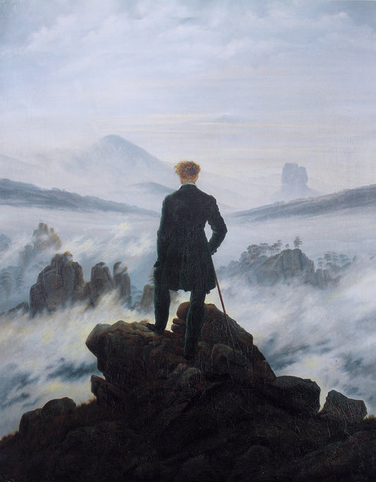 Friedrich - Wanderer above the Sea of Fog (1818)-Caspar David Friedrich-ArtPrintsS