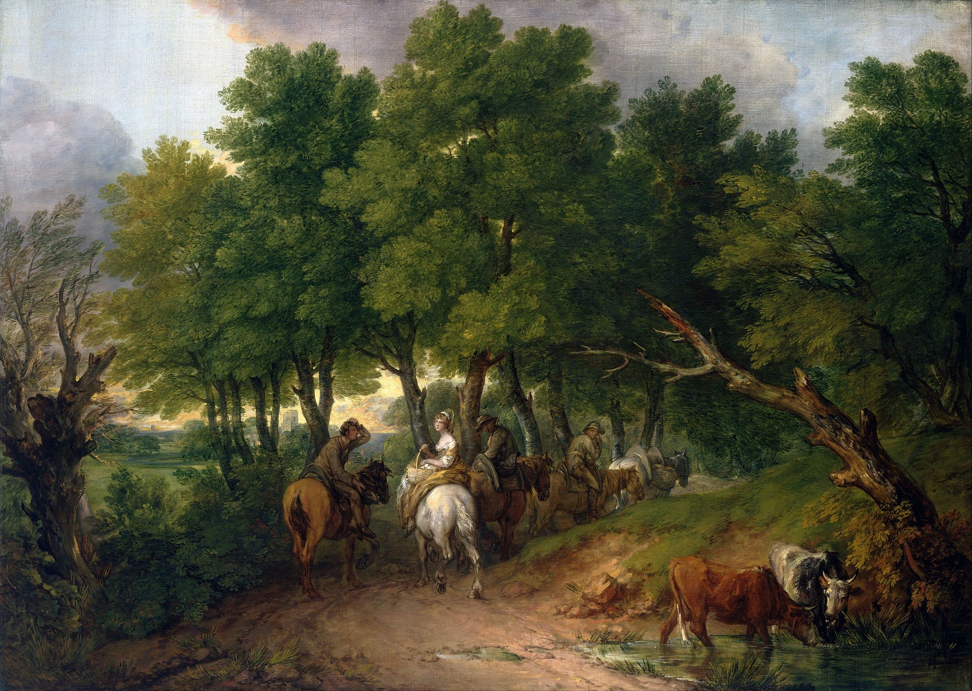 Gainsborough - Road from Market (1767)-Thomas Gainsborough-ArtPrintsS