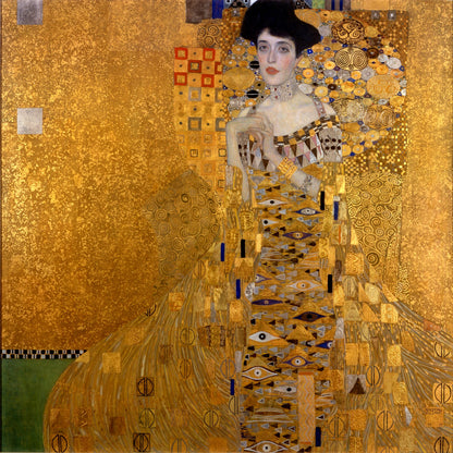 Klimt - Portrait of Adele Bloch-Bauer I (1907)-Gustav Klimt-ArtPrintsS