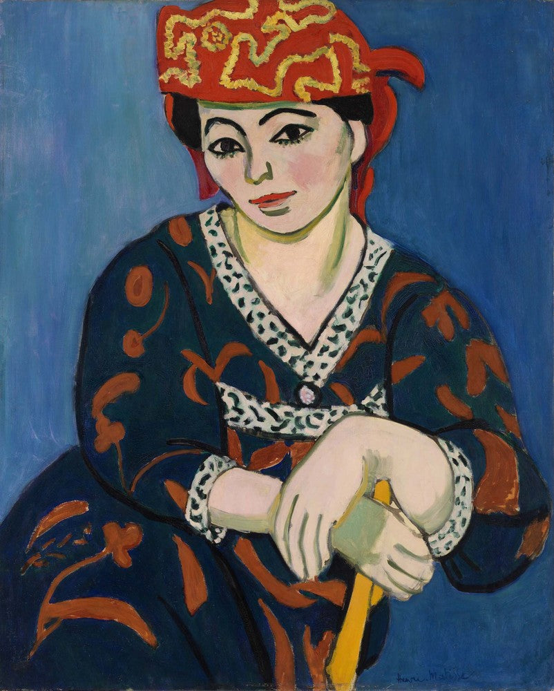 Matisse - The Red Madras Headdress / La Madras Rouge (1907)-Henri Matisse-ArtPrintsS