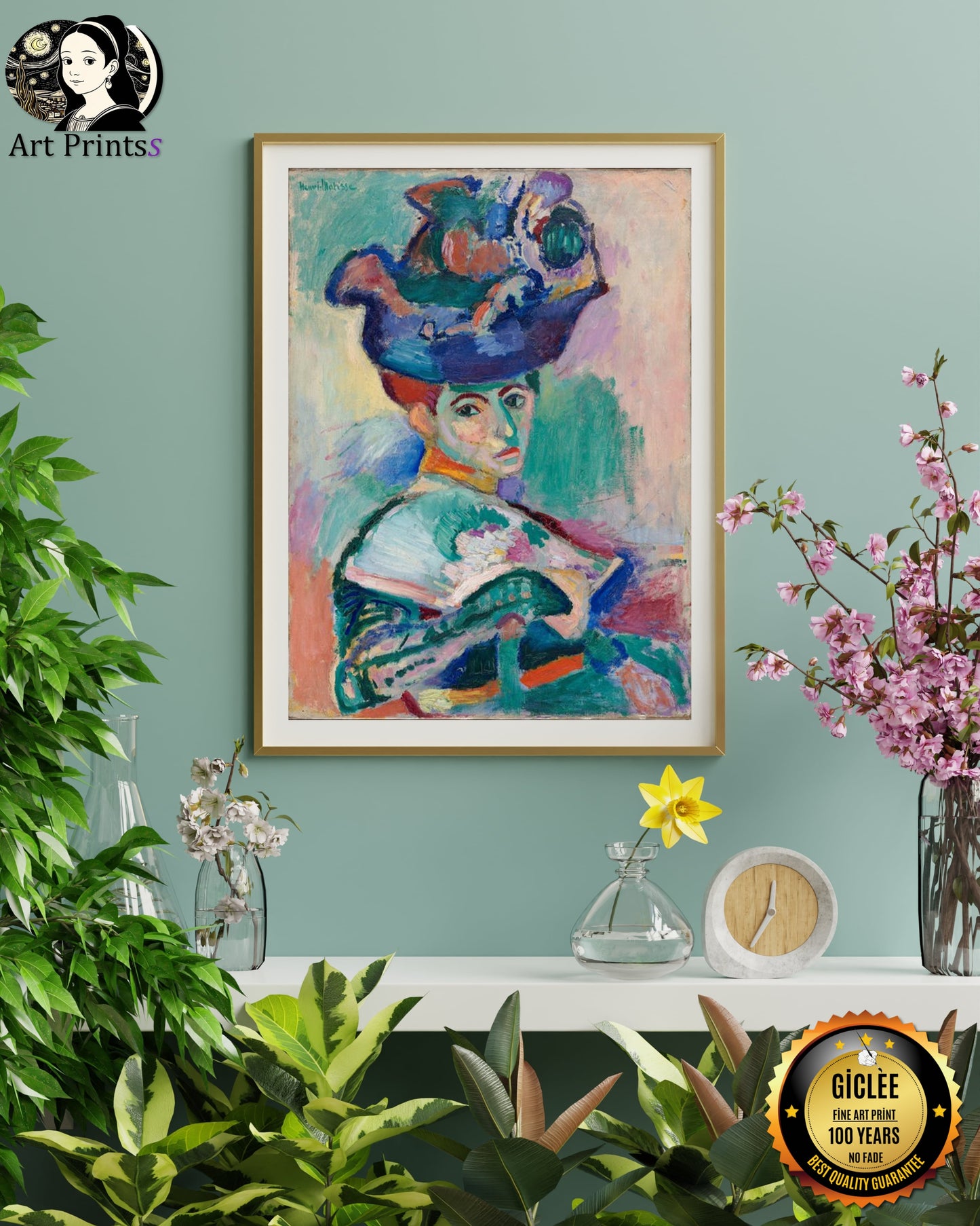 Matisse - Woman with a Hat (1905)-Henri Matisse-ArtPrintsS