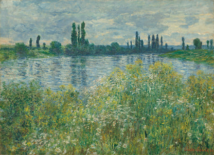 Monet - Banks of the Seine-Vétheuil (1880)-Claude Monet-ArtPrintsS