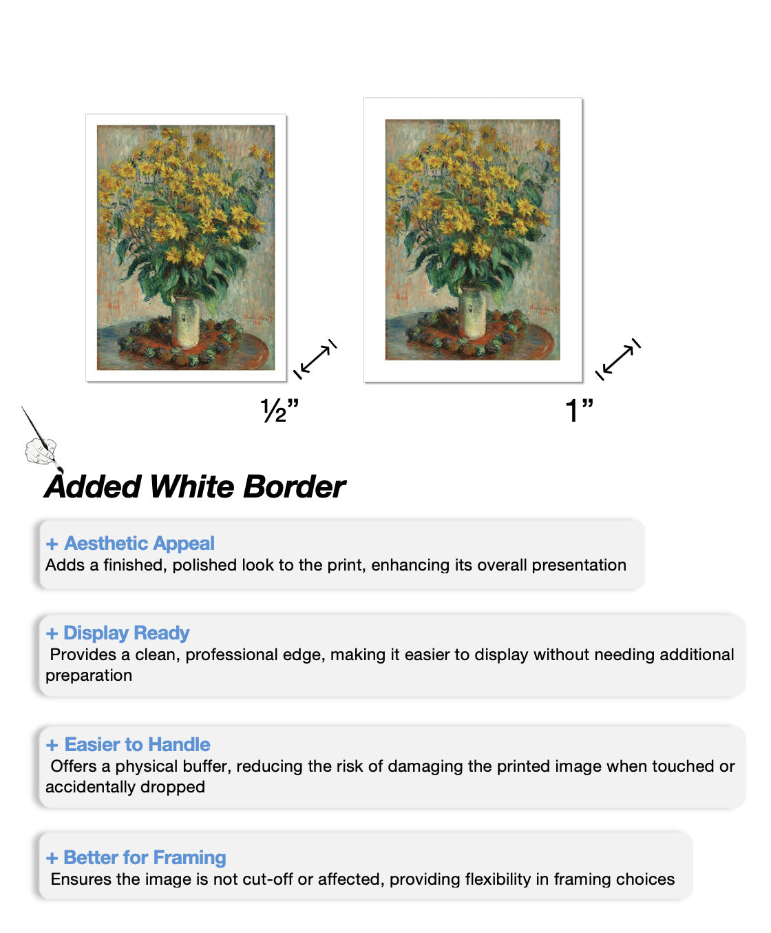 Monet - Jerusalem Artichoke Flowers (1880)-Claude Monet-ArtPrintsS