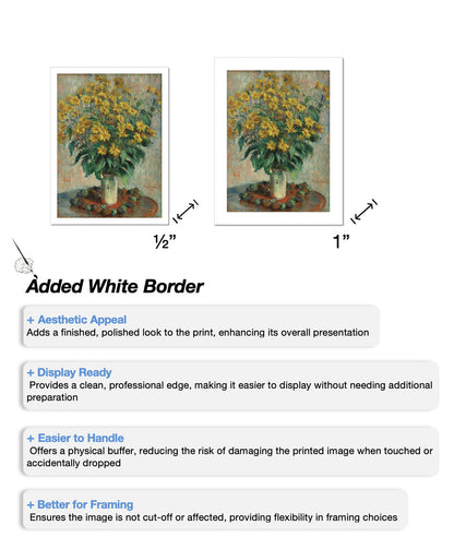 Monet - Jerusalem Artichoke Flowers (1880)-Claude Monet-ArtPrintsS