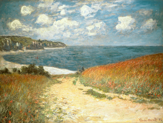 Monet - Path through the Wheat Fields (1882)-Claude Monet-ArtPrintsS