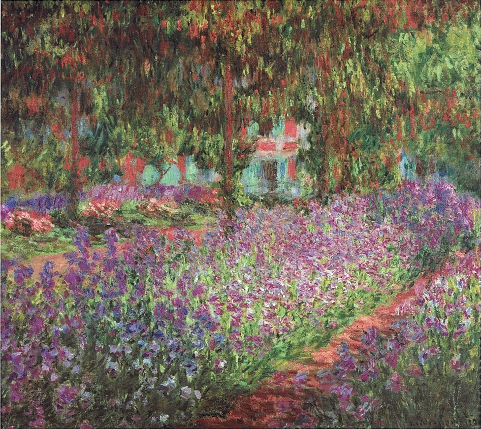 Monet - The Artist's Garden at Giverny (1900)-Claude Monet-ArtPrintsS