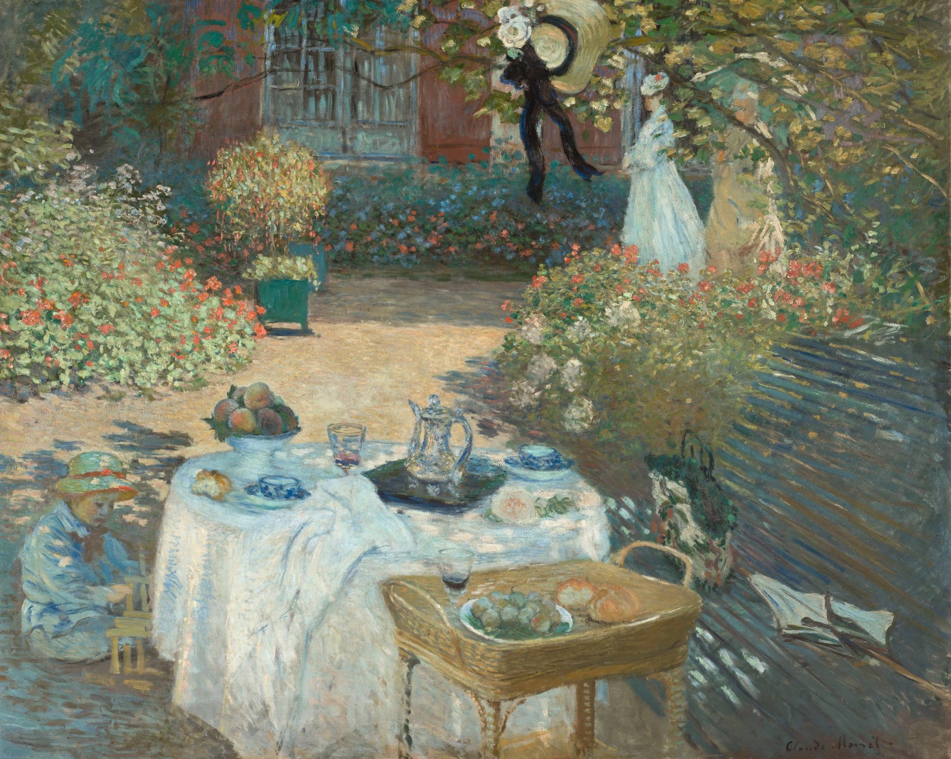 Monet - The Luncheon (1873)-Claude Monet-ArtPrintsS