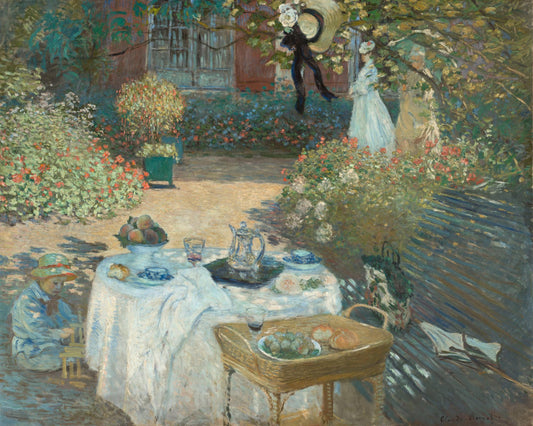 Monet - The Luncheon (1873)-Claude Monet-ArtPrintsS