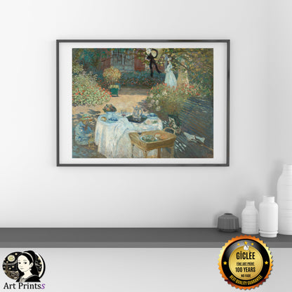 Monet - The Luncheon (1873)-Claude Monet-ArtPrintsS