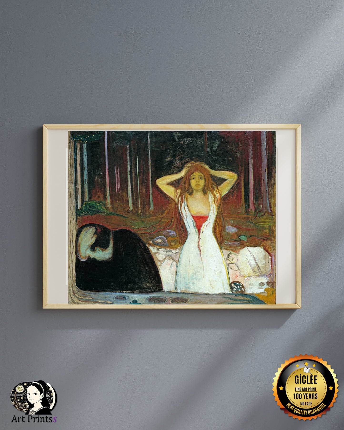 Munch - Ashes (1895)-Edvard Munch-ArtPrintsS