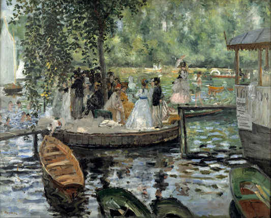 Renoir - La Grenouillère (1869)-Pierre-Auguste Renoir-ArtPrintsS