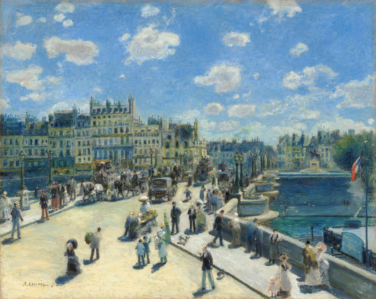 Renoir - Pont Neuf, Paris (1872)-Pierre-Auguste Renoir-ArtPrintsS