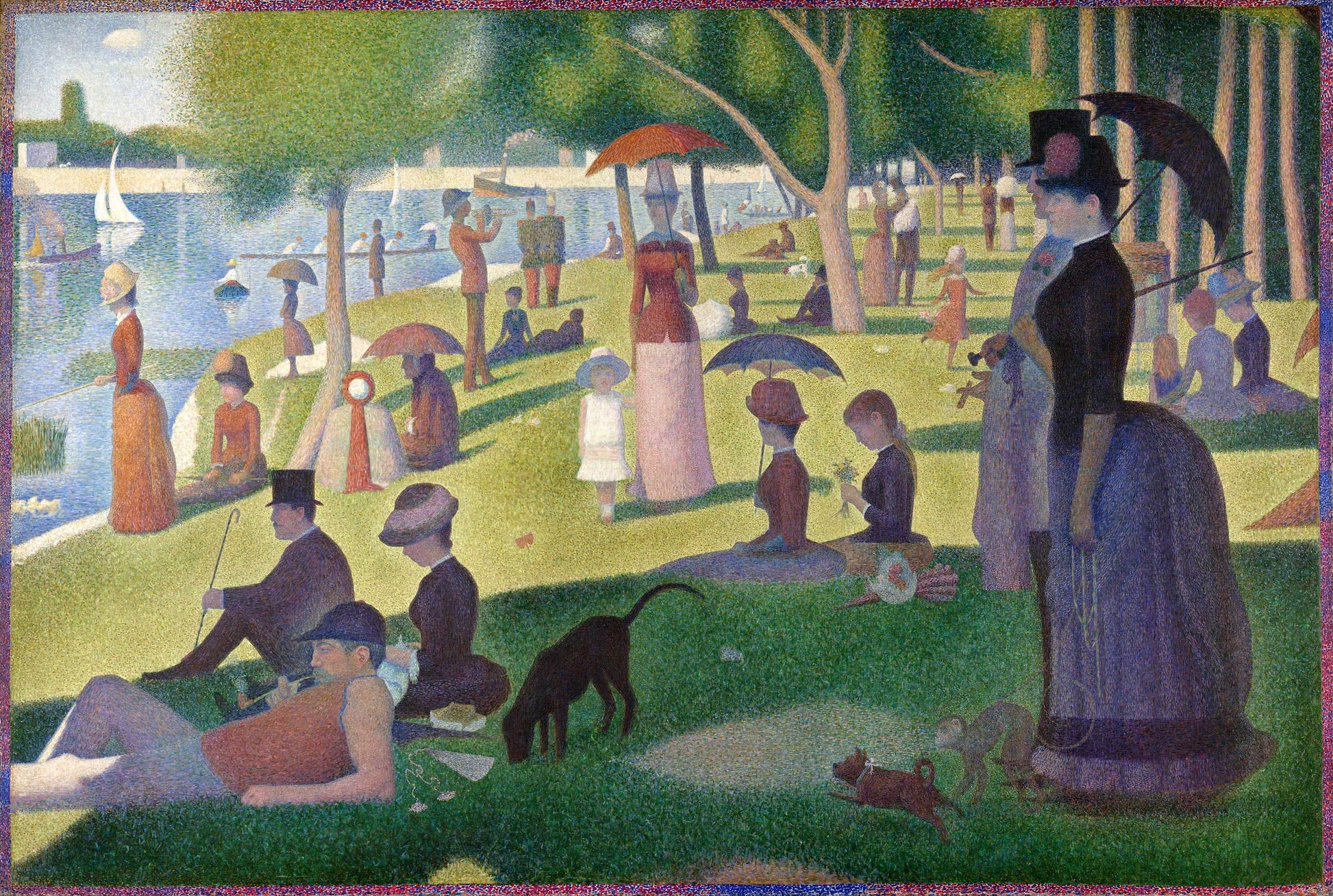 Seurat - A Sunday Afternoon on the Island of La Grande Jatte (1884/1886)-Georges Seurat-ArtPrintsS