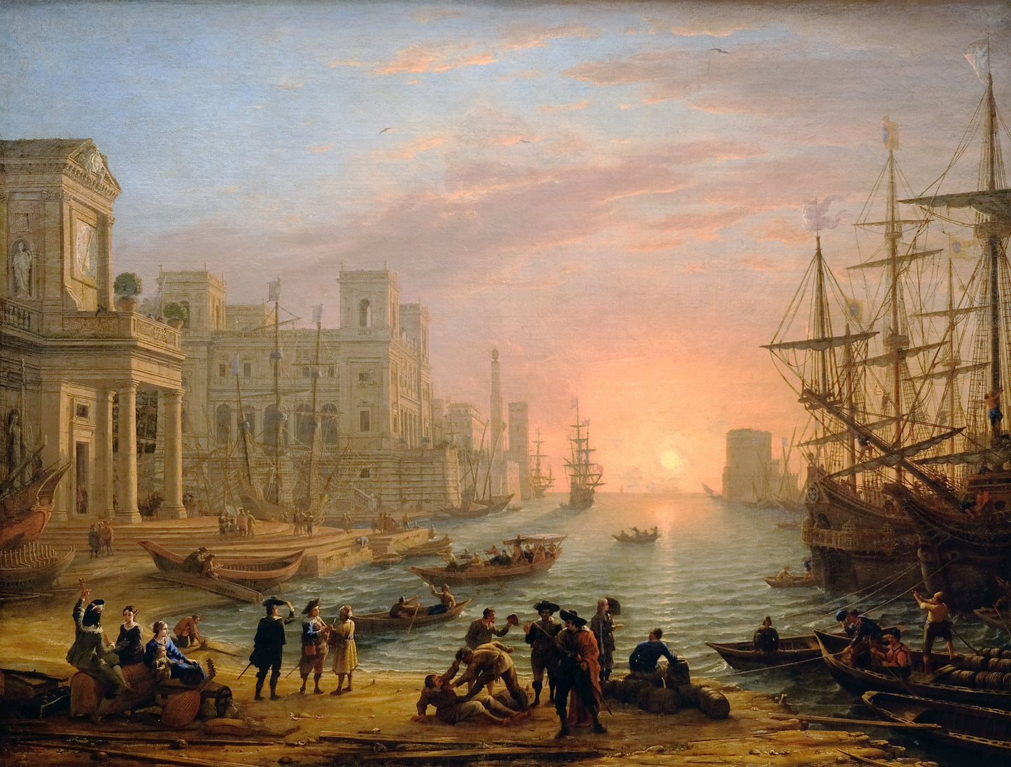 Lorrain - Seaport at Sunset (1639)