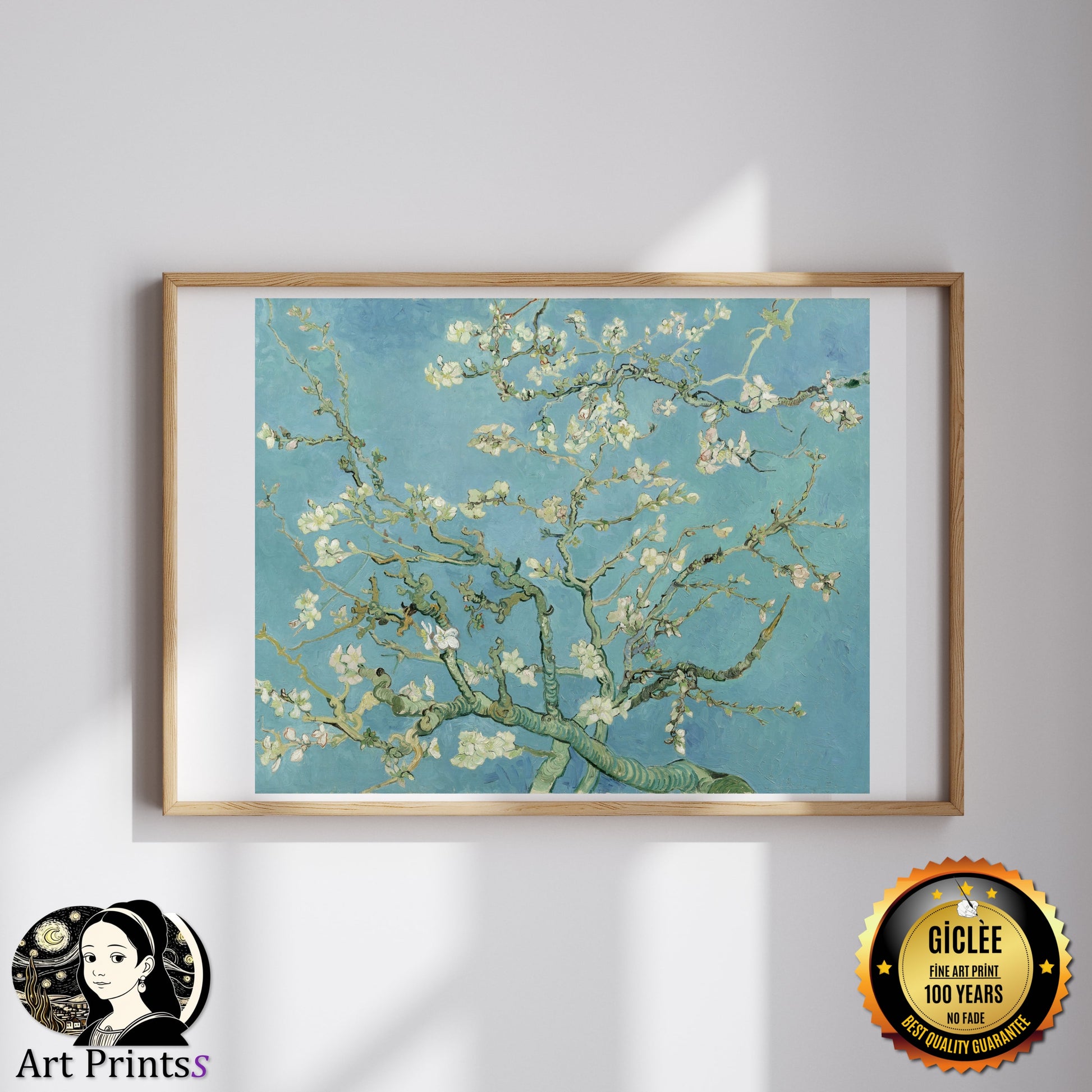 van Gogh, Almond Branches in Bloom - Doppelkarte van Gogh, Almond Branches in Bloom - Doppelkarte