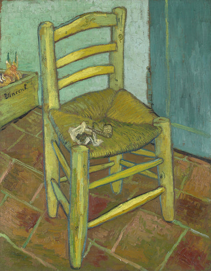 Van Gogh - Chair (1888)-Vincent Van Gogh-ArtPrintsS