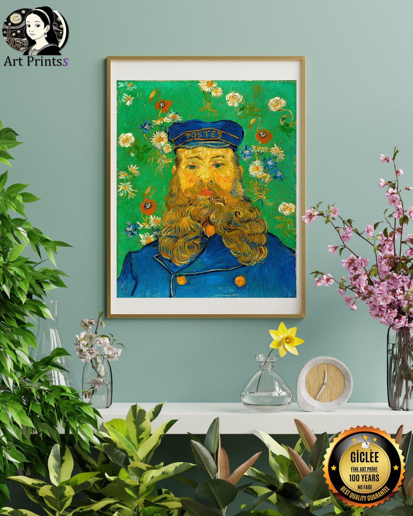 Van Gogh - Portrait of Joseph Roulin (1889)-Vincent Van Gogh-ArtPrintsS