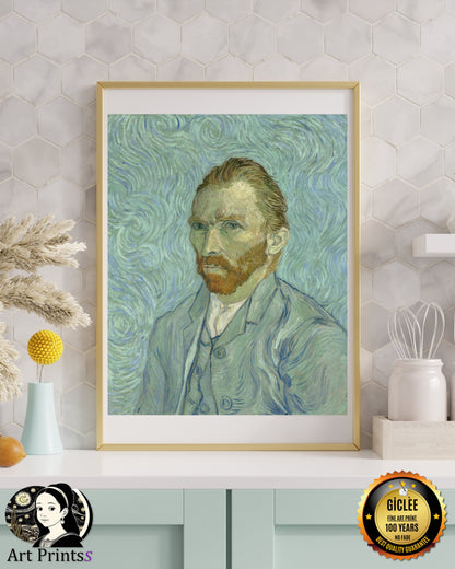 Van Gogh - Self-Portrait (1889)-Vincent Van Gogh-ArtPrintsS