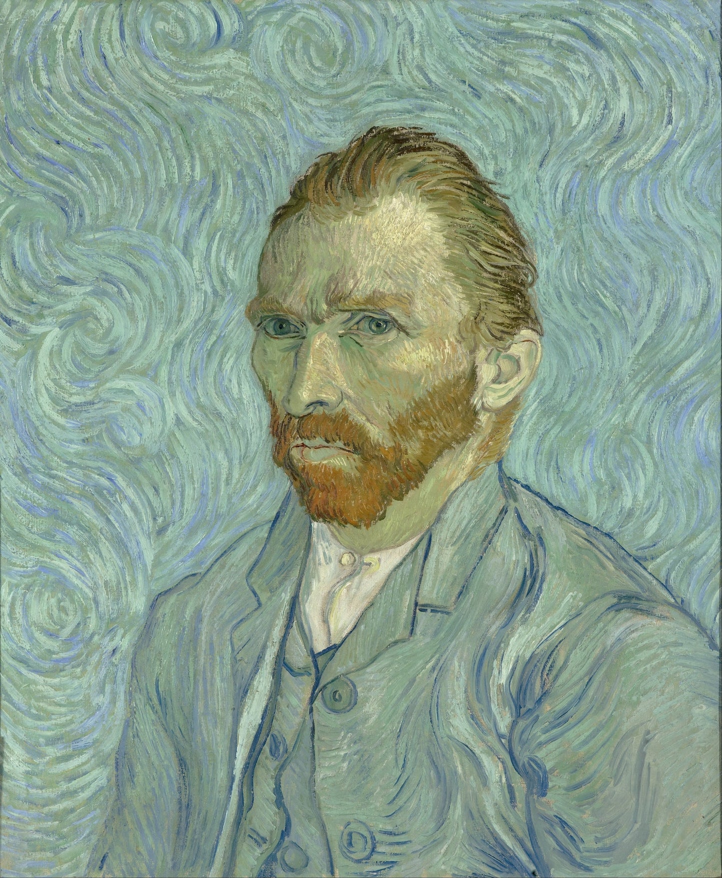 Van Gogh - Self-Portrait (1889)-Vincent Van Gogh-ArtPrintsS