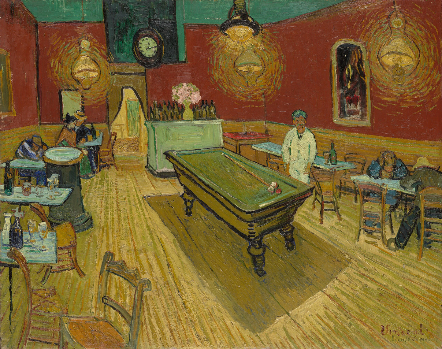 Van Gogh - The Night Café (1888)-Vincent Van Gogh-ArtPrintsS