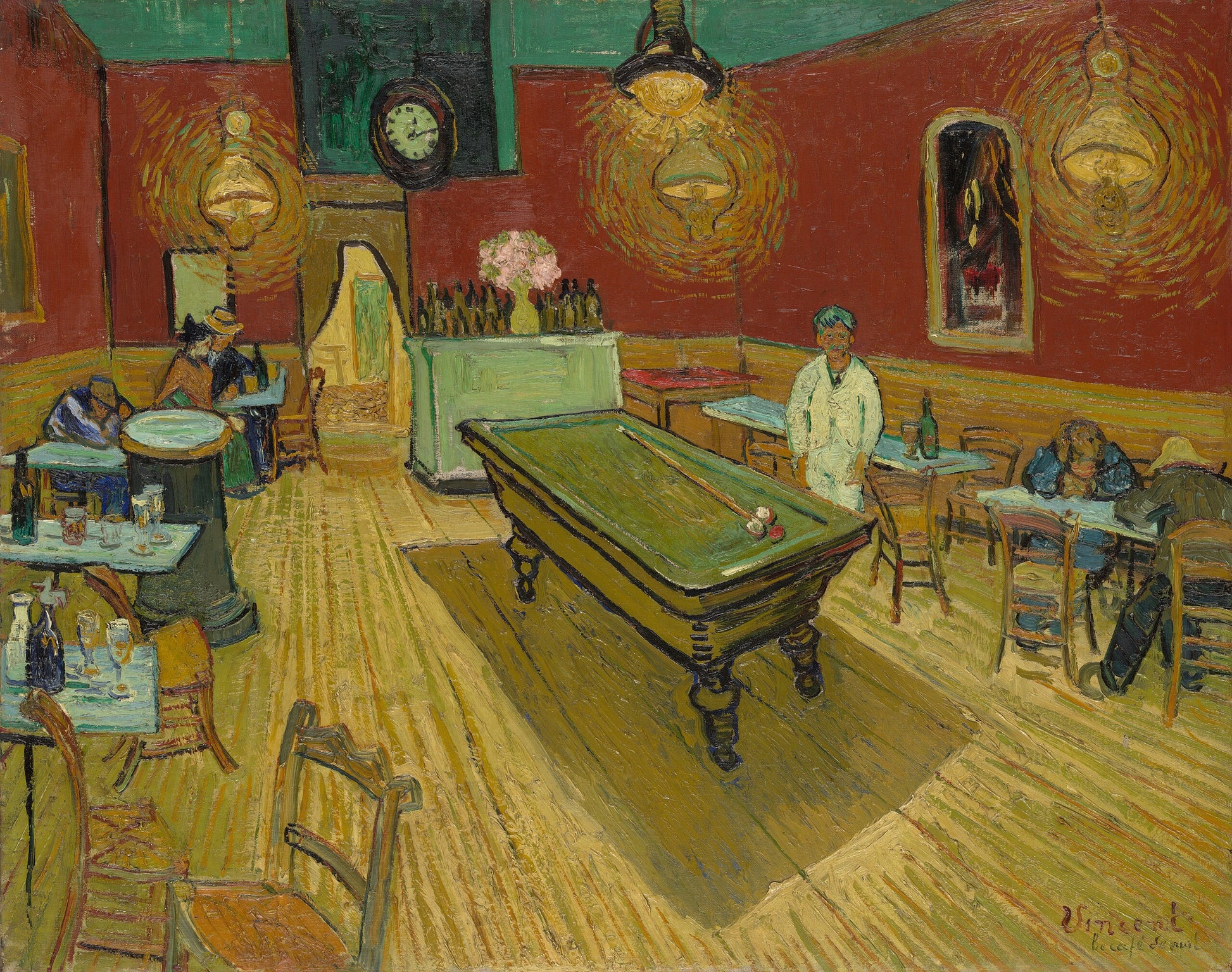 Van Gogh - The Night Café (1888)-Vincent Van Gogh-ArtPrintsS