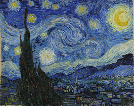 Van Gogh - The Starry Night (1889)-Vincent Van Gogh-ArtPrintsS